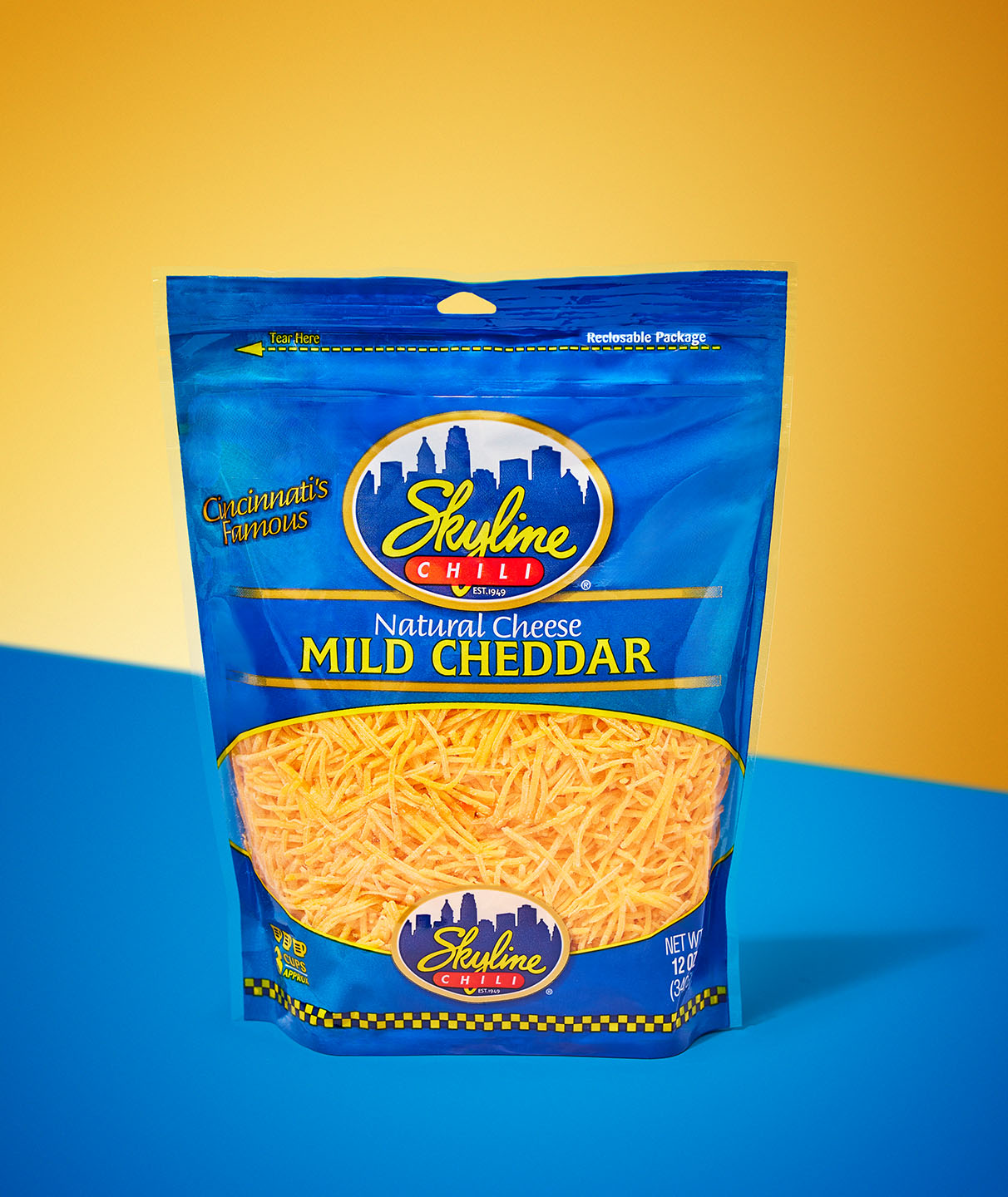 12 oz bag of shredded cheddar Skyline Cheese