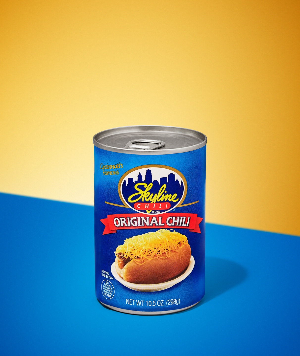 10.5 oz can of skyline chili