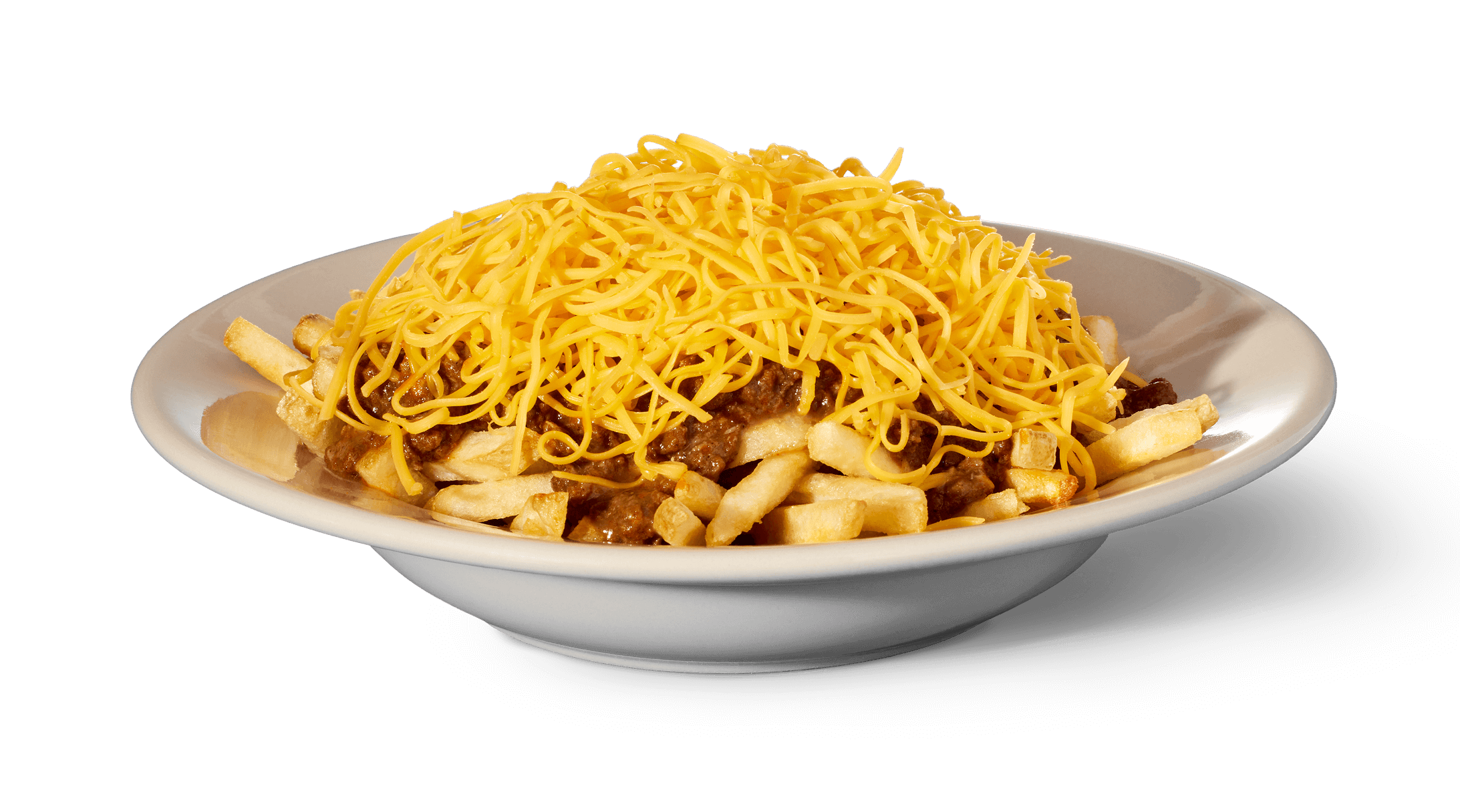 Fries with chili and shredded cheese