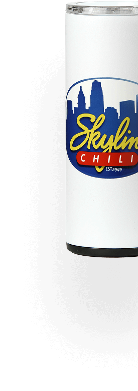 Skyline white travel mug